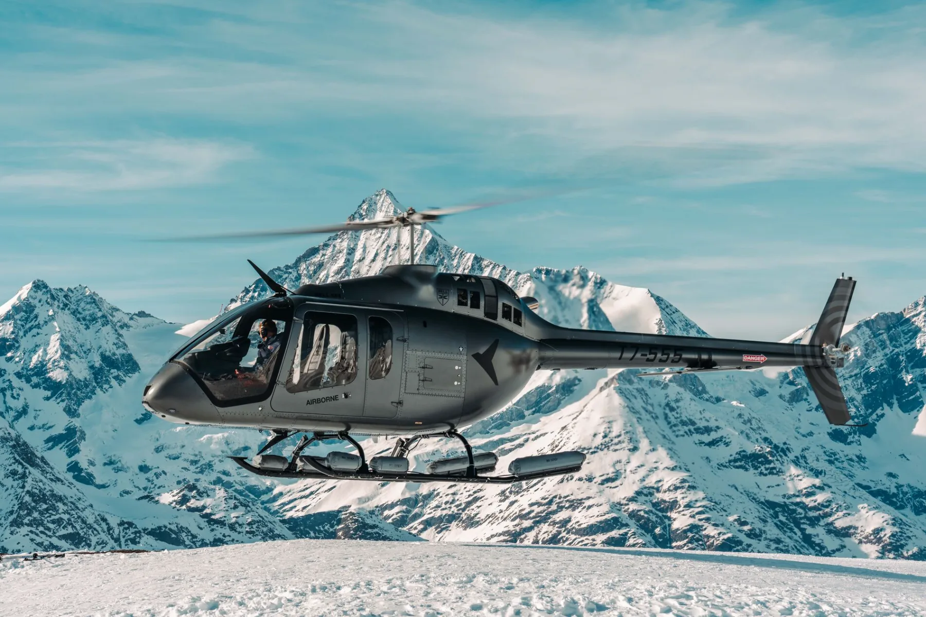 Bell 407GXi in flight