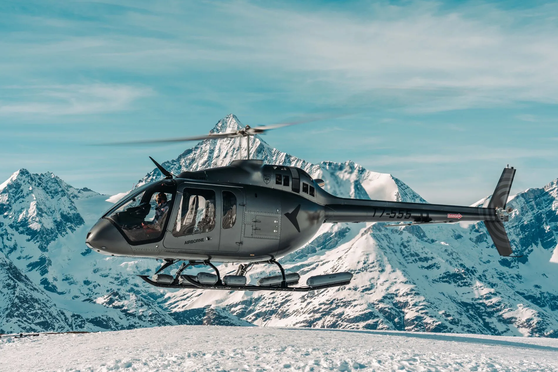 Bell 407GXi in flight