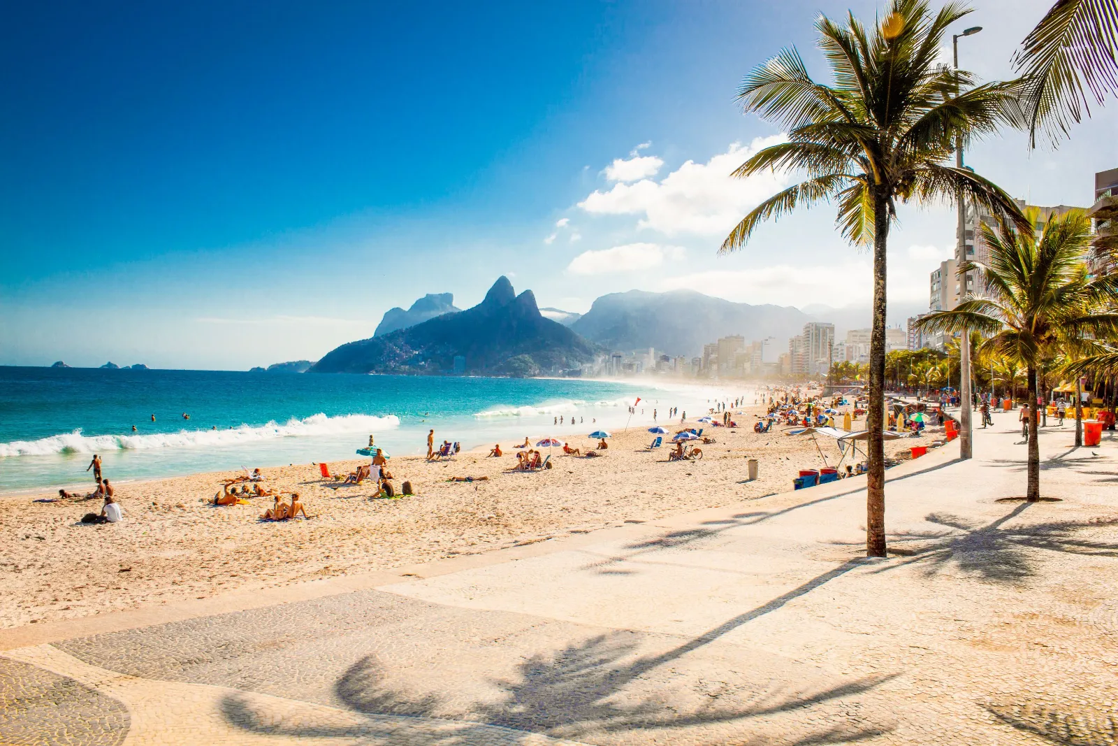 Ipanema Beach and Two Brothers mountain, Rio de Janeiro